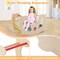 Costway 2-in-1 Rocking Horse Arch for Kids with Rocker Arch Climber Comfortable Backrest Natural/Multi-color